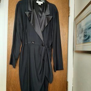 Rampage Wrap Tuxedo Dress